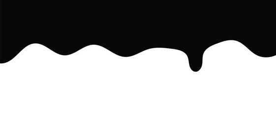 Black and silhouette liquid drop icon, flowing, oil dripping stain and Water drop icon, rain drop, ink drop icon. vector illustration.
