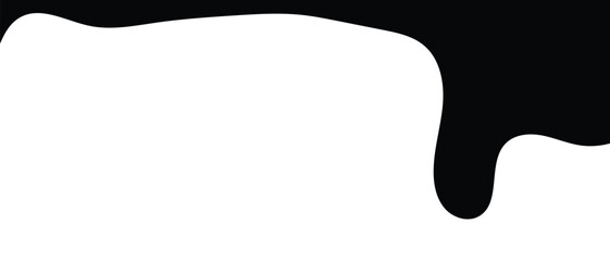 Black and silhouette liquid drop icon, flowing, oil dripping stain and Water drop icon, rain drop, ink drop icon. vector illustration.