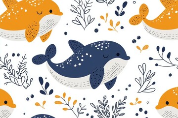 Naklejka premium Cartoon of a blue