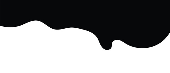 Black and silhouette liquid drop icon, flowing, oil dripping stain and Water drop icon, rain drop, ink drop icon. vector illustration.