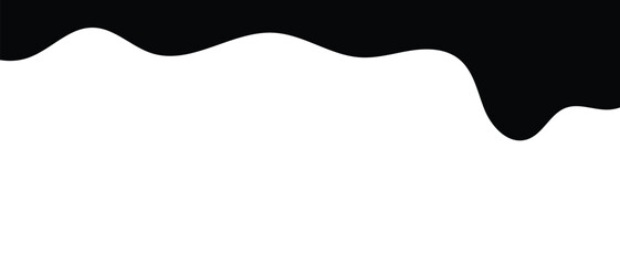 Black and silhouette liquid drop icon, flowing, oil dripping stain and Water drop icon, rain drop, ink drop icon. vector illustration.