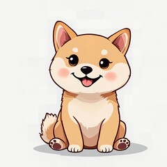 Obraz premium Happy Shiba Inu Puppy