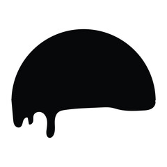 Black and silhouette liquid drop icon, flowing, oil dripping stain and Water drop icon, rain drop, ink drop icon. vector illustration.
