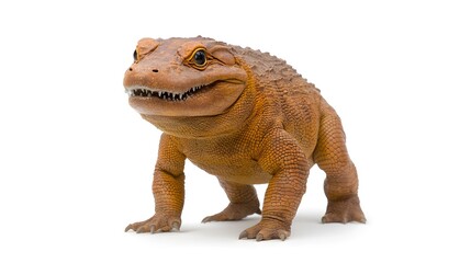 Obraz premium Detailed Close-Up of Unique Orange Creature with Textured Skin