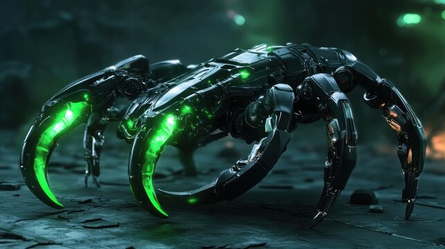 Cybernetic Scorpion: A Futuristic Mechanical Marvel