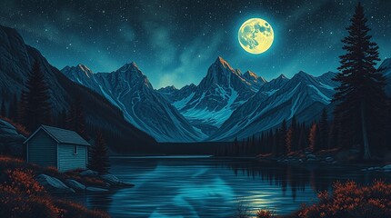 lake in the mountains