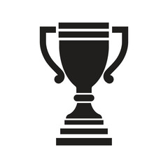 Vector Trophy Icon Silhouette. Trophy Symbol