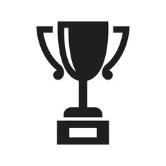 Vector Trophy Icon Silhouette. Trophy Symbol