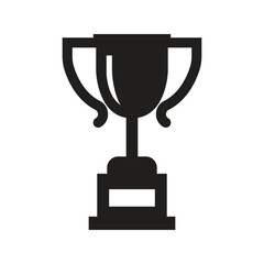 Vector Trophy Icon Silhouette. Trophy Symbol