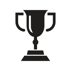 Vector Trophy Icon Silhouette. Trophy Symbol