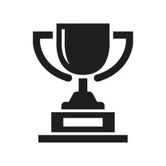 Vector Trophy Icon Silhouette. Trophy Symbol