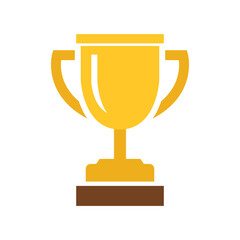 Vector Golden Trophy Icon. Trophy Symbol