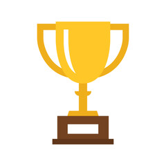 Vector Golden Trophy Icon. Trophy Symbol