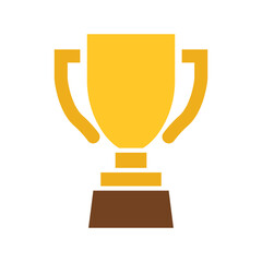 Vector Golden Trophy Icon. Trophy Symbol