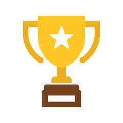 Vector Golden Trophy Icon. Trophy Symbol