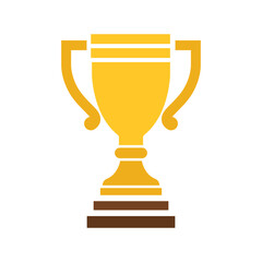 Vector Golden Trophy Icon. Trophy Symbol