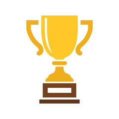 Vector Golden Trophy Icon. Trophy Symbol