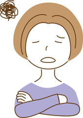 モヤモヤした女性
