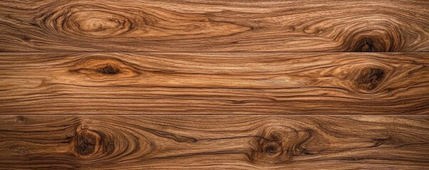 Natural Wood Grain Texture of Brown Hardwood Planks Background