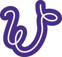 Fun colorful line doodle for children or party celebration design with basic shape