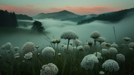 Spring field of flowers