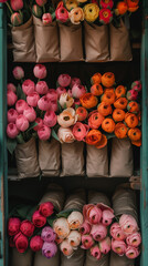Spring flower bouquets