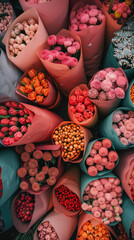 Spring flower bouquets