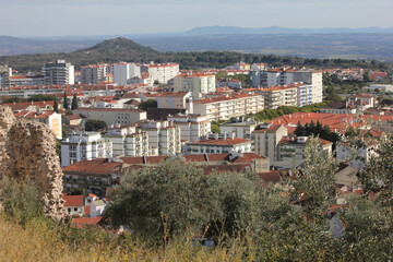 Castelo Branco, Beira Baixa, Portugal, October 25, 2021. Views from Castelo Branco