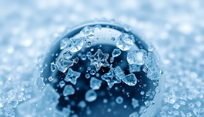 Stunning Microscopic Ice Crystals: Frozen Star Shapes & Textures