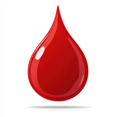 Blood drop icon symbol design isolated on white background for medical and health related concepts
