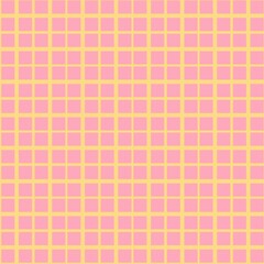 Playful Pastel: Seamless Checkered Pattern in Pink and Yellow