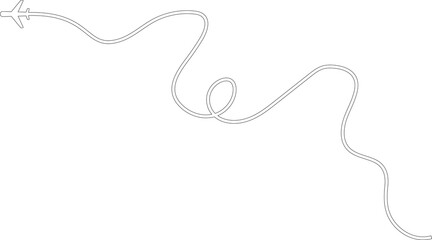 Airplane routes. Tourism and travel