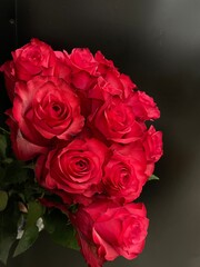 bouquet of red roses