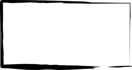 Rectangle ink empty. Text box and frames