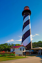 The St Augustine Light house at the Historic St. Augustine  Florida the oldest city in America Created 08.15.24
