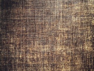 aged rustic burlap texture with worn and weathered fabric weave pattern for vintage design background