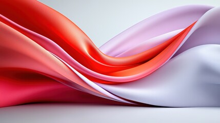 Abstract Red Pink and Purple Wave Forms