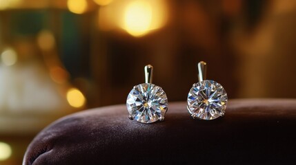 Sparkling Diamond Earrings: Luxury and Elegance