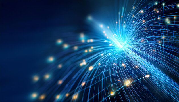 Close-Up of Digital Networks and Connectivity, Representing the Internet and Online Communication