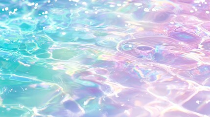 Shimmering pastel water surface reflecting light with a dreamy, serene atmosphere