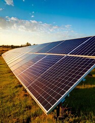 solar panels in a field