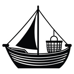 Fishing Vessel Silhouette vector file