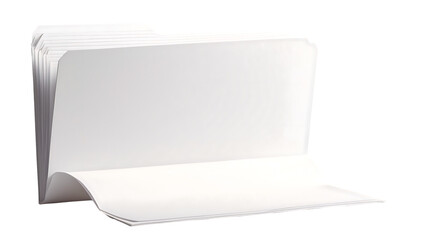 Blank White File Folder Papers Documents Organization