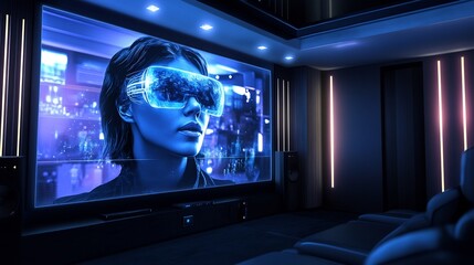AI in futuristic home entertainment 