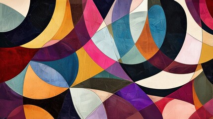 Fototapeta premium Abstract Colorful Swirls: A Kaleidoscope of Hues