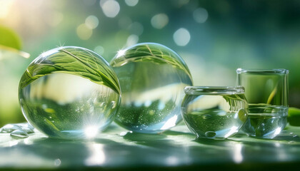 Close-Up of Transparent Objects and Clarity