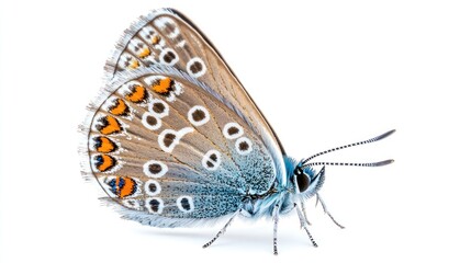 Fototapeta premium A close-up of a beautifully detailed butterfly showcasing its vibrant colors and patterns.