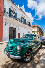 Classic vintage car in Old Havana