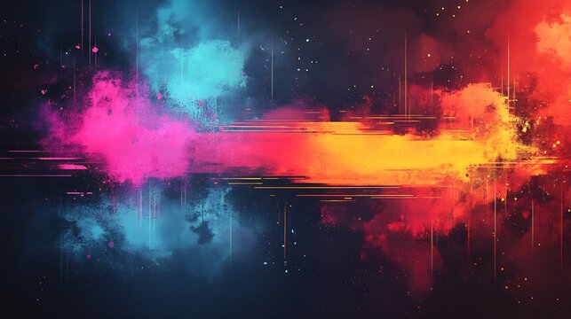 Dynamic social media template for YouTube thumbnails with vibrant colors bold fonts and space for an engaging image isolated on a transparent background