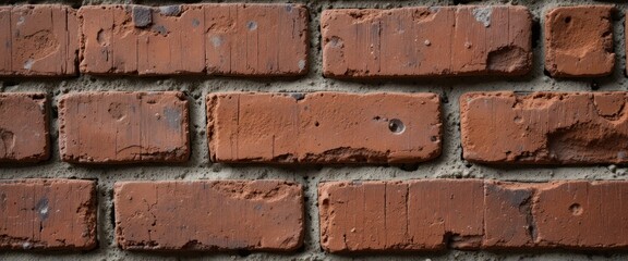 Obraz premium Rustic Red Brick Wall Texture Background